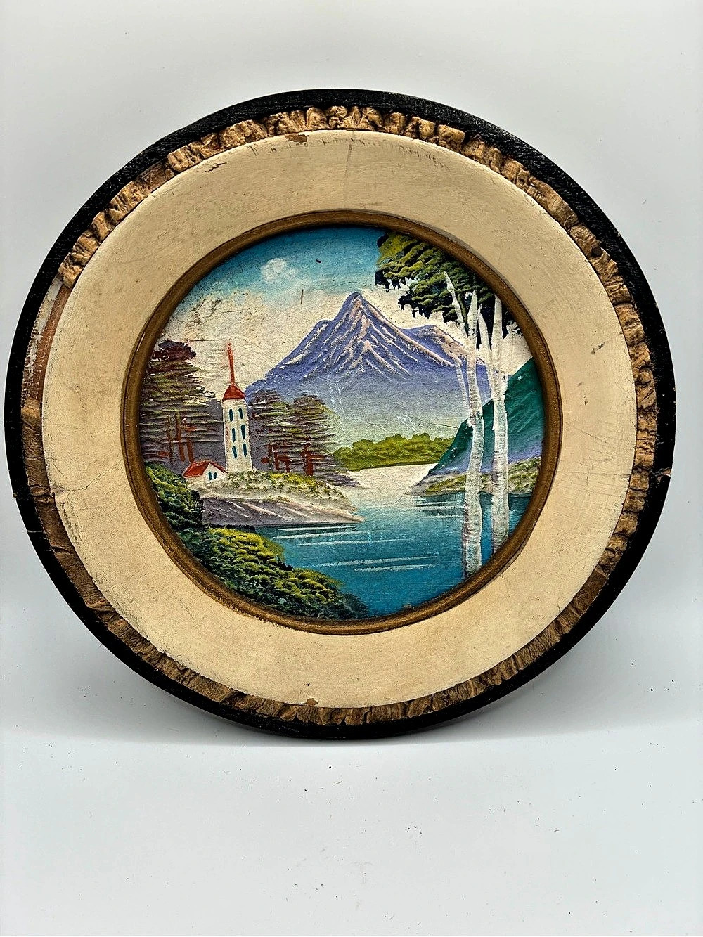 Vintage Mountain Landscape Wall Art